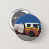Badge Rond 5 Cm Camion de pompiers (Devant & derrière)