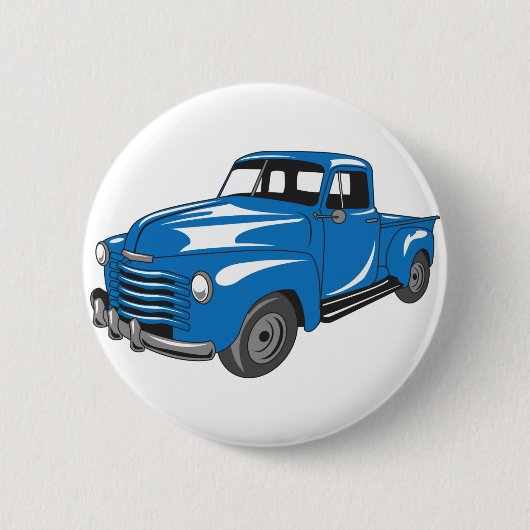 Badge Rond 5 Cm Camion de ramassage classique (Devant)
