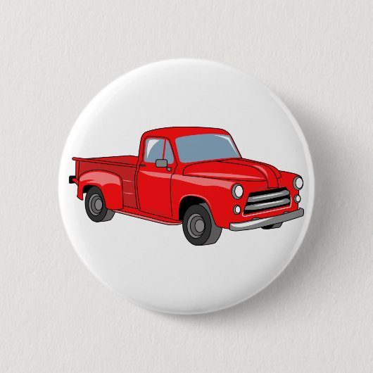 Badge Rond 5 Cm Camion de ramassage classique (Devant)