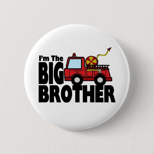 Badge Rond 5 Cm Camion d'incendie Big Brother (Devant)