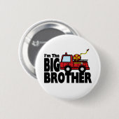 Badge Rond 5 Cm Camion d'incendie Big Brother (Devant & derrière)