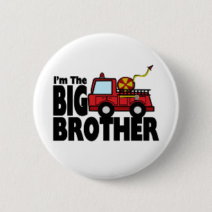 Badge Rond 5 Cm Camion d'incendie Big Brother