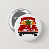 Badge Rond 5 Cm Camion Thanksgiving (Devant & derrière)
