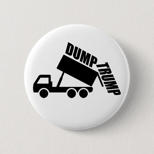 Badge Rond 5 Cm Camion Trump (Devant)
