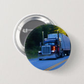 Badge Rond 5 Cm Camions, Big Rig Cargo Truck Art (Devant & derrière)