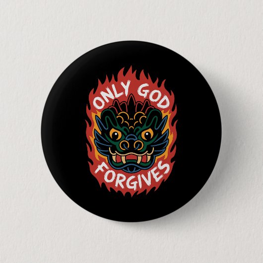 Badge Rond 5 Cm Camiseta Sólo Dios Perdona1 (Devant)