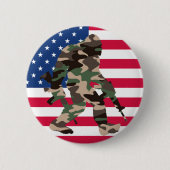 Badge Rond 5 Cm Camo Bigfoot Sasquatch (Devant)