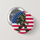 Badge Rond 5 Cm Camo Bigfoot Sasquatch (Devant & derrière)
