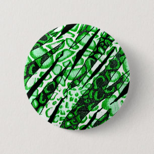 Badge Rond 5 Cm Camo de peau de serpent vert