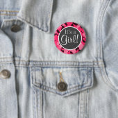 Badge Rond 5 Cm Camo Rose Chaud ; Camouflage (En situation)