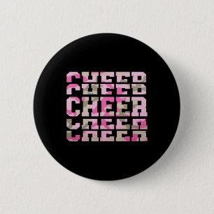 Badge Rond 5 Cm Camo Tie Dye Cheerleading Pour L'équipe De Cheerle