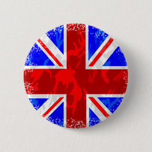 Badge Rond 5 Cm Camo Union Jack