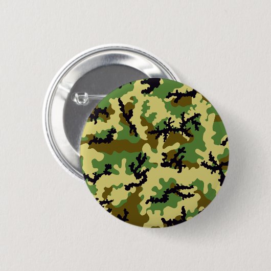 Badge Rond 5 Cm Camouflage des bois (Devant & derrière)