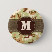 Badge Rond 5 Cm Camouflage du désert (Devant)