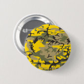Badge Rond 5 Cm Camouflage jaune et vert, Militaire, Armée (Devant & derrière)