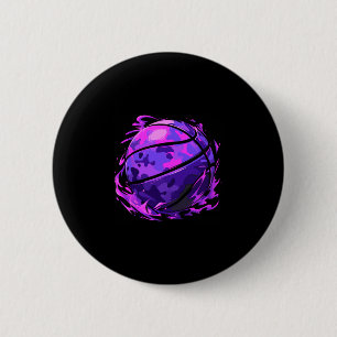 Badge Rond 5 Cm Camouflage Purple Sketll pour hommes femmes enfant