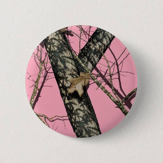 Badge Rond 5 Cm Camouflage rose (Devant)