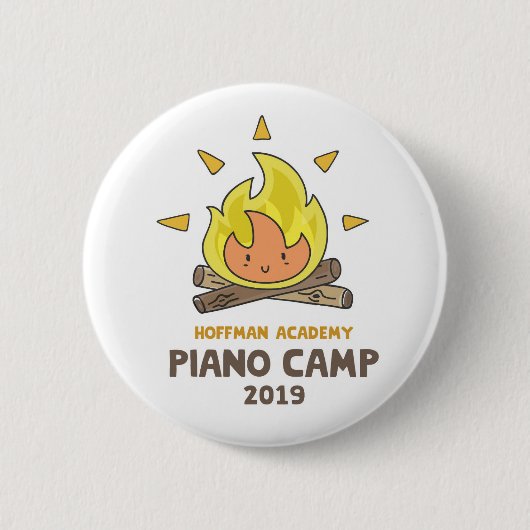 Badge Rond 5 Cm Camp de piano (Devant)