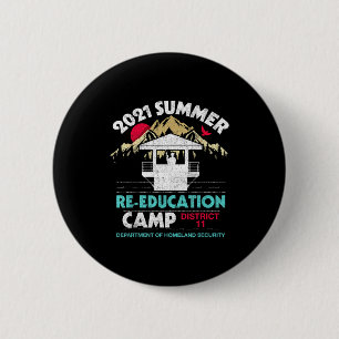 Badge Rond 5 Cm camp de rééducation d'été 2021 département patrie
