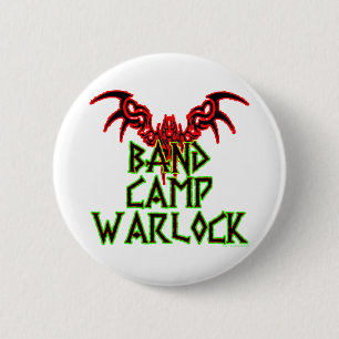 Badge Rond 5 Cm Camp Warlock de bande