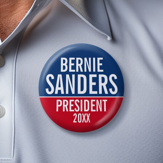 Badge Rond 5 Cm Campagne Bernie Sanders 2020 - peut éditer nom/cou