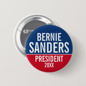 Badge Rond 5 Cm Campagne Bernie Sanders 2020 - peut éditer nom/cou (Devant & derrière)