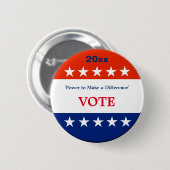 Badge Rond 5 Cm Campagne - Bouton personnalisable (Devant & derrière)