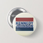 Badge Rond 5 Cm Campagne de Kennedy Johnson (Devant & derrière)