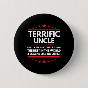 Badge Rond 5 Cm Campagne de l'oncle formidable 2025 Donald Trump I