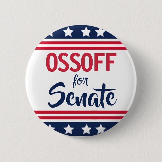 Badge Rond 5 Cm Campagne d'Ossoff au Sénat (Devant)