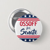 Badge Rond 5 Cm Campagne d'Ossoff au Sénat (Devant & derrière)