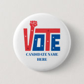Badge Rond 5 Cm Campagne électorale (Devant)