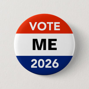 Badge Rond 5 Cm Campagne électorale pour le vote personnel 2026