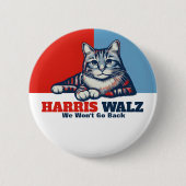 Badge Rond 5 Cm Campagne Harris Walz (Devant)