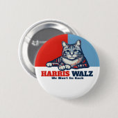Badge Rond 5 Cm Campagne Harris Walz (Devant & derrière)
