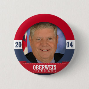 BADGE ROND 5 CM CAMPAGNE JIM OBERWEIS