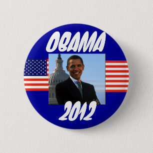 Badge Rond 5 Cm Campagne politique 2012 d'Obama