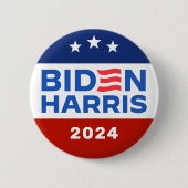 Badge Rond 5 Cm Campagne présidentielle de Biden Harris 2024 (Devant)