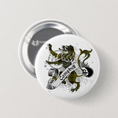 Badge Rond 5 Cm Campbell Tartan Lion (Devant & derrière)