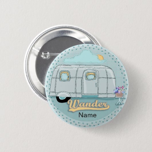 Badge Rond 5 Cm Camper Trailer (Devant & derrière)