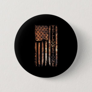 Badge Rond 5 Cm Camping & amp; Vêtements à flammes Patriote de Yel