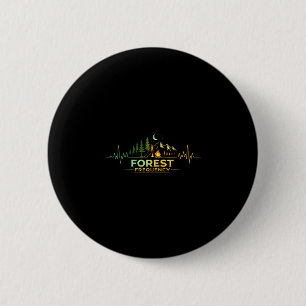 Badge Rond 5 Cm Camping battement de coeur nature campeur camp ext