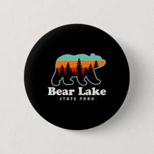 Badge Rond 5 Cm Camping Bear Lake State Park Utah Randonnée