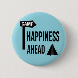 Badge Rond 5 Cm Camping Cool