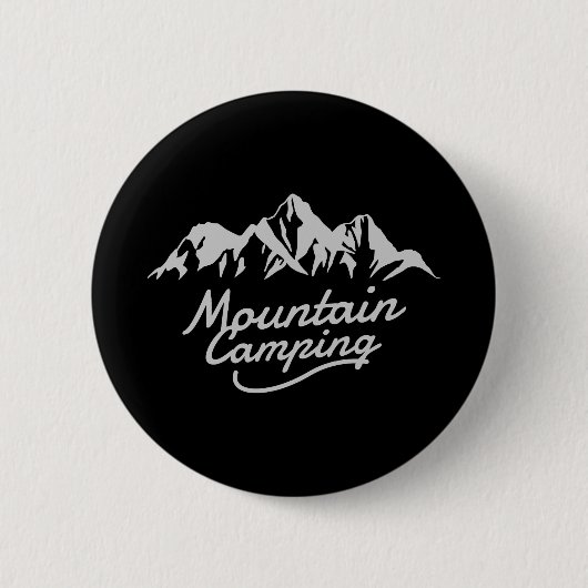 Badge Rond 5 Cm Camping de montagne (Devant)