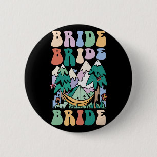 Badge Rond 5 Cm Camping enterrement de vie de jeune fille camp bri