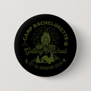 Badge Rond 5 Cm Camping Enterrement de Vie de Jeune Fille Se Soûle