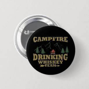 Badge Rond 5 Cm camping et boisson