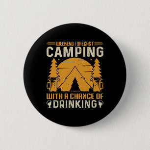 Badge Rond 5 Cm Camping et boisson