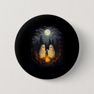 Badge Rond 5 Cm Camping Feu de Campement Gothique Halloween Hommes